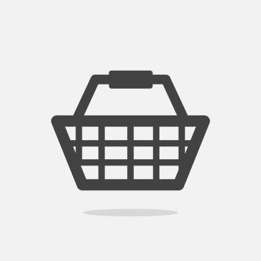 Alışveriş sepeti simgesi vektörü
