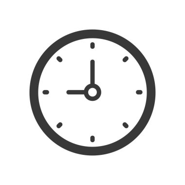 Saat dairesel taslak simgesi logosu