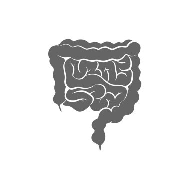 İnsan Bağırsak Simgesi Basit logosu