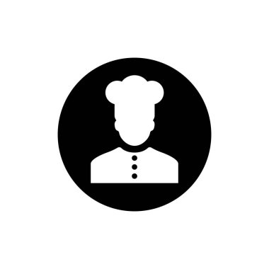 Aşçı simgesi, Aşçı şapkası simgesi vektörü Şef