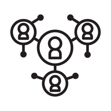 Ağ grubu, beyaz arkaplanda Takım simgesi