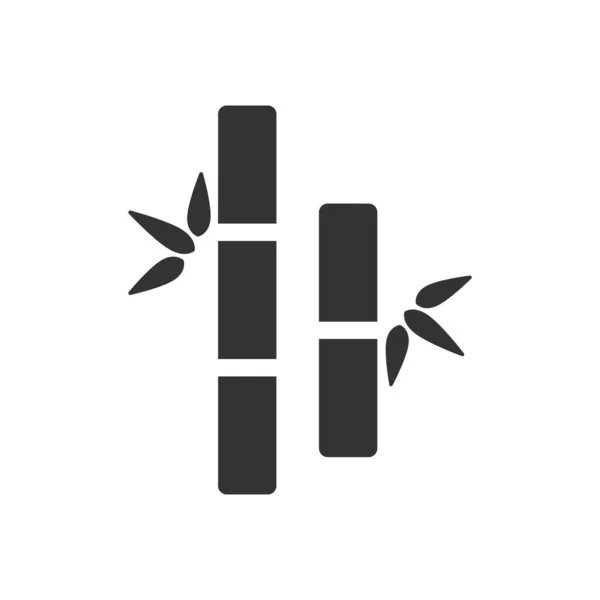 Bambu Pinnar Spa Prydnad Ikon Logotyp — Stock vektor