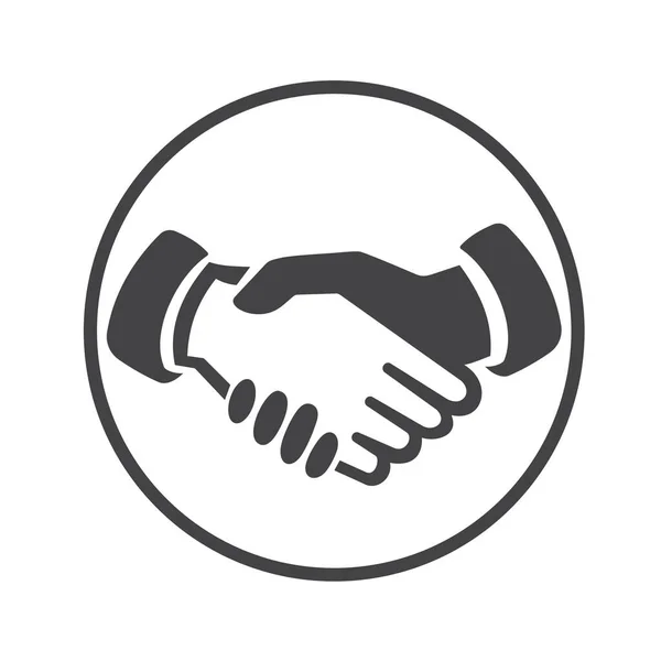 Handshake Vetor Símbolo Ícone Simples — Vetor de Stock