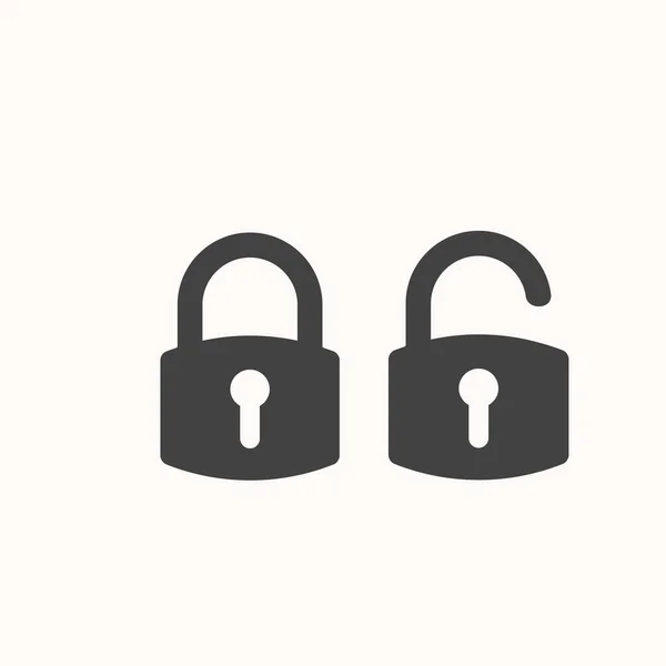 Schloss Symbol Sicherheitssymbol Für Ihr Webseiten Design — Stockvektor