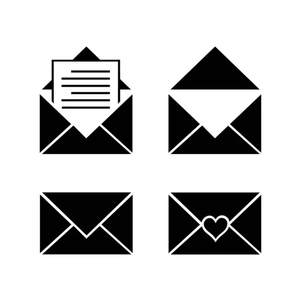 邮件图标集 邮件图标符号向量 — 图库矢量图片