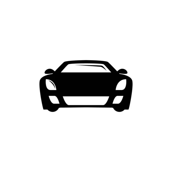 Sedán Coche Delantero Coche Icono Simple Logotipo — Archivo Imágenes Vectoriales