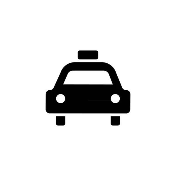 Ikona Usług Taksówkowych Wektor Symbolu Widoku Samochodu — Wektor stockowy
