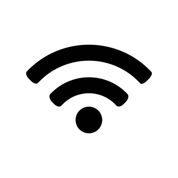 Wifi Einfacher Symbol Symbol Vektor — Stockvektor