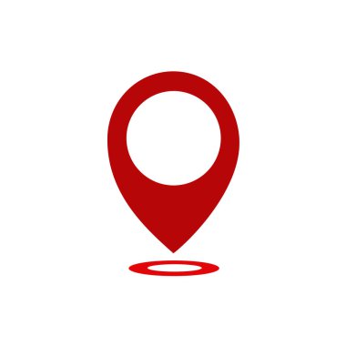 Harita pin simgesi vektörü