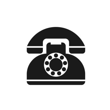 Eski Telefon simgesi vektörü