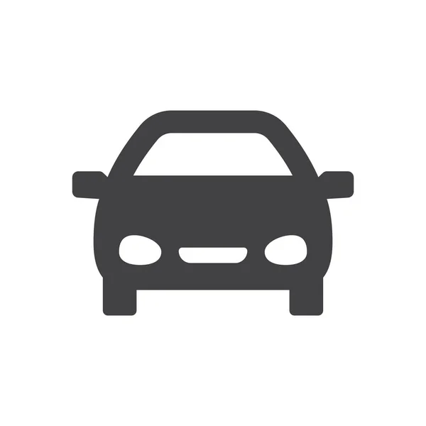 Автомобіль Чорний Простий Значок Символ Вектор — стоковий вектор