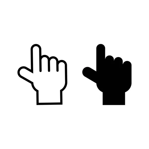 Hand Cursor Icon Symbol Vector Symbol Website Computer Mobile — Stock Vector