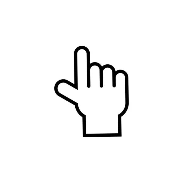 Hand Cursor Symbol Symbol Vector Symbol Für Website Computer — Stockvektor