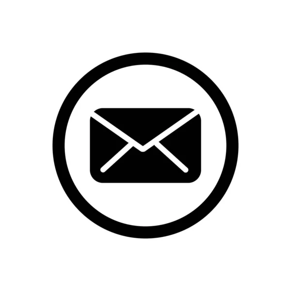 Üzenet Mail Ikon Szimbólum Vektor — Stock Vector