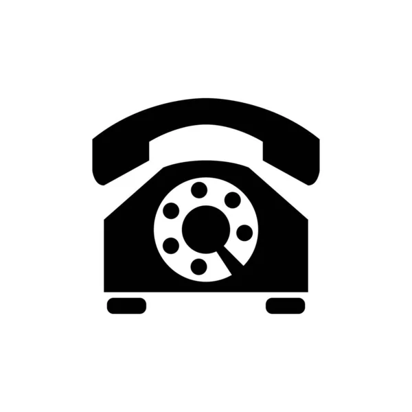 Παλιό Τυπικό Εικονίδιο Τηλεφώνου Διάνυσμα Σύμβολο — Διανυσματικό Αρχείο