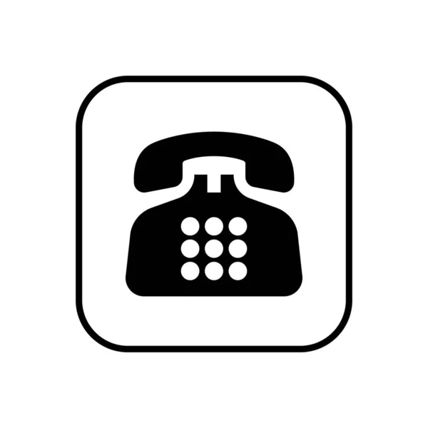 Teléfono Icono Simple Vector Símbolo — Archivo Imágenes Vectoriales