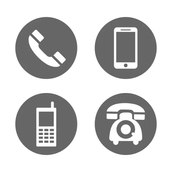 Téléphone Icône Symbole Vecteur — Image vectorielle