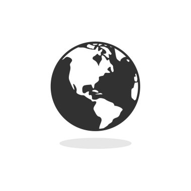 Dünya simgesi vektörü