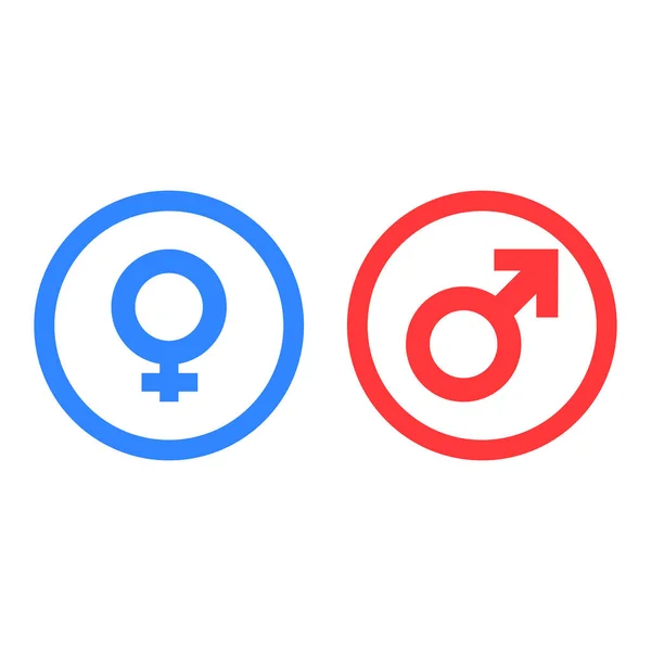 Gender Man Vrouw Pictogram Symbool Vector — Stockvector