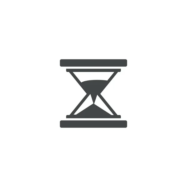 Пісочний Годинник Значок Плоский Дизайн Пісочного Скла Час — стоковий вектор