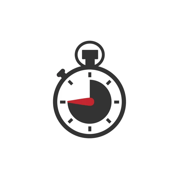 Detener Reloj Cronómetro Icono Símbolo — Vector de stock