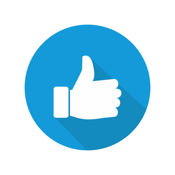 Thumbs up icon vector. Like for your web site design