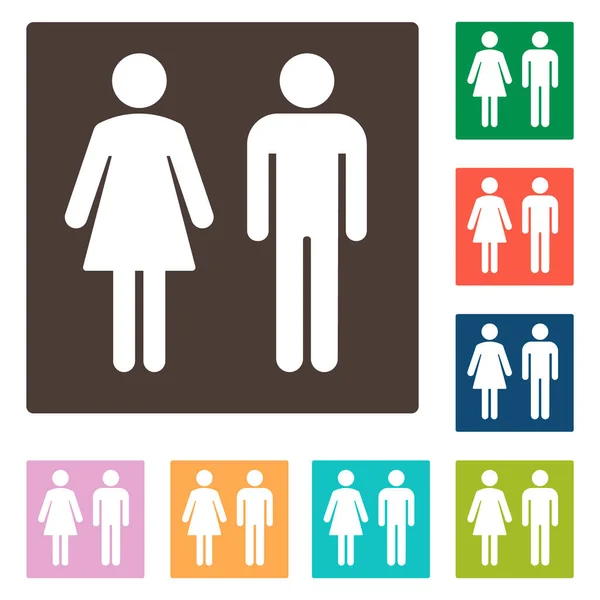 Εικόνα Τουαλέτας Διάνυσμα Συμβόλων Φύλου Restroom — Διανυσματικό Αρχείο