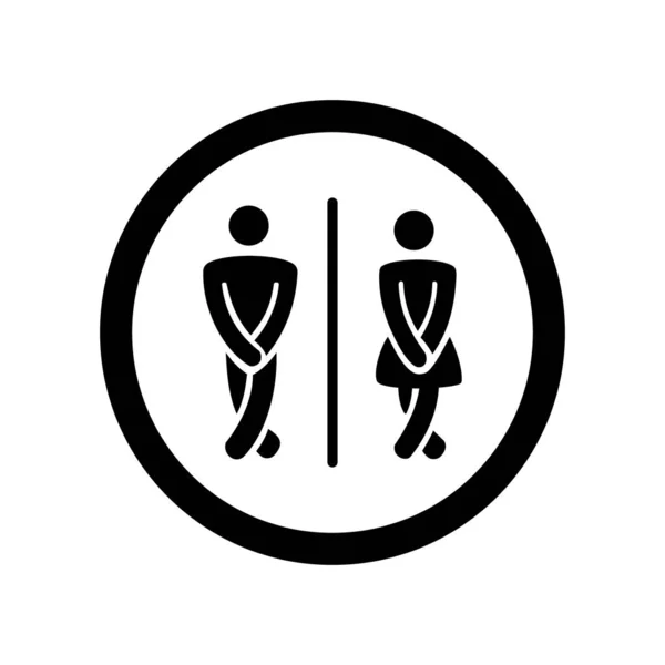 Значок Туалета Вектор Значка Туалет Стоковый вектор