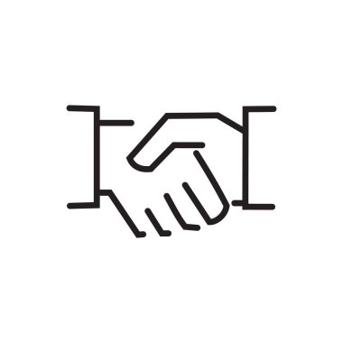 El sıkışma satırı beyaz arkaplanda izole edildi