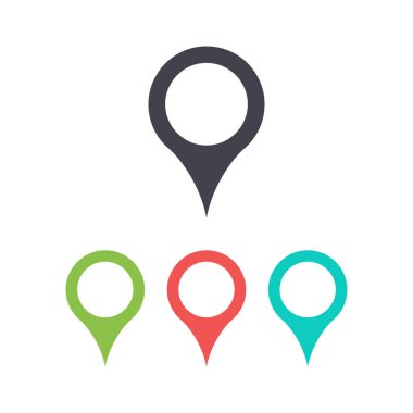 Harita pin simgesi vektörü