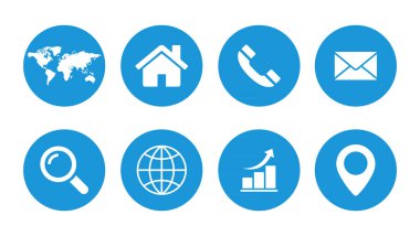 Web sitenizin tasarımı için web sembolü, logo, uygulama, UI