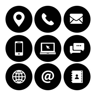 Bilgisayar ve mobil için web simgesi vektörü