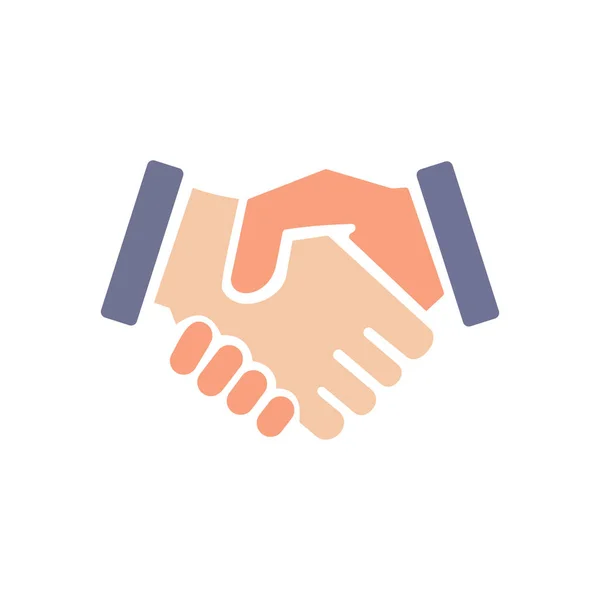 Hand Shake Agreement Icon Symbol Vector — Stock Vector