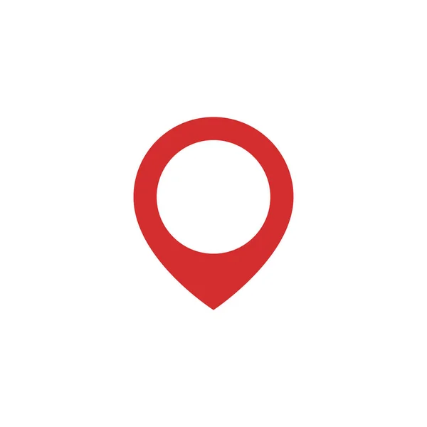Mapa Pin Logotipo Ícone Simples —  Vetores de Stock