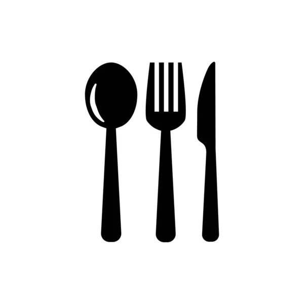 Εστιατόριο Διατροφικά Εργαλεία Σετ Των Τριών Τεμαχίων — Διανυσματικό Αρχείο