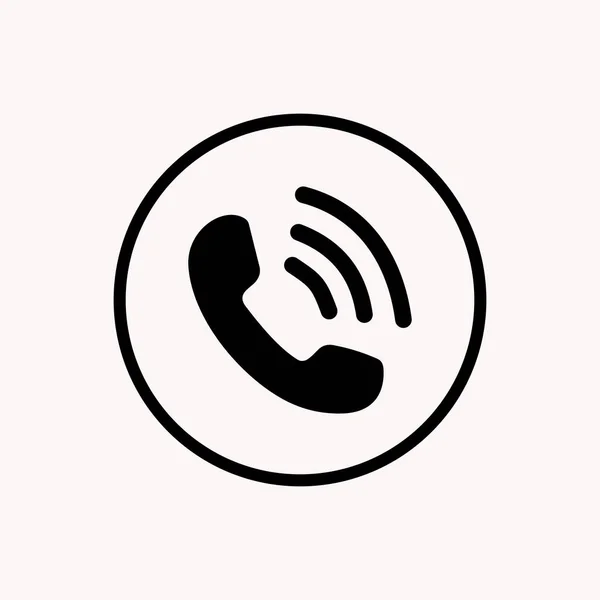 Icône Appel Téléphonique Symbole Vecteur — Image vectorielle