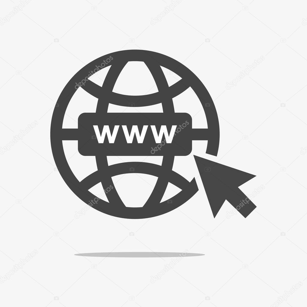 Web icon symbol vector, Internet symbol for your web site design, logo