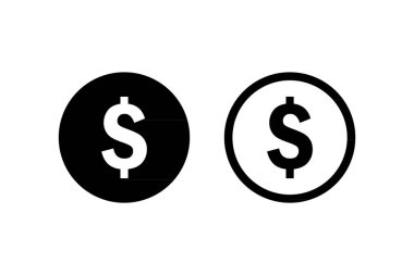 Dolar parası para simgesi vektörü