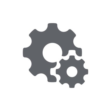 Vektör Cog Ayarları Simge Simgesi