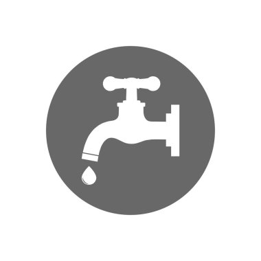 Damla simgesi olan su musluğu