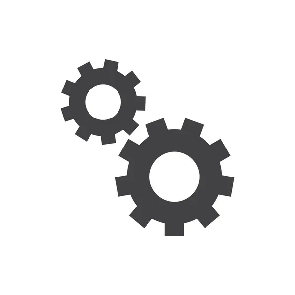 Gear Icon Διάνυσμα Επίπεδη Σχεδίαση — Διανυσματικό Αρχείο