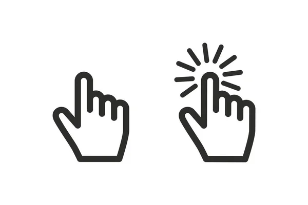 Hand Touch Pictogram Vector — Stockvector