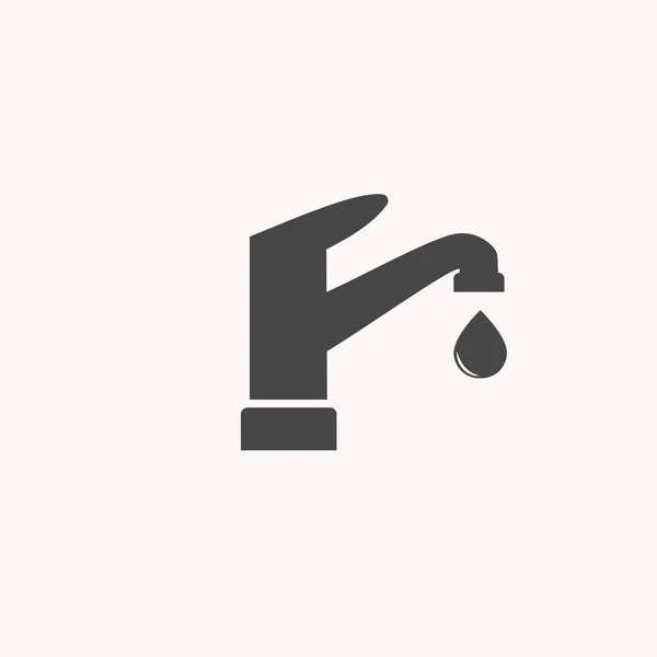 Kitchen Faucet Icon Symbol Vector — Stock Vector