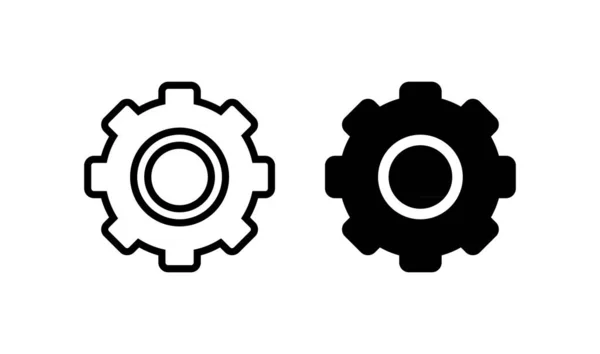 Configurações Ferramenta Trabalho Ícone Símbolo Vetor — Vetor de Stock