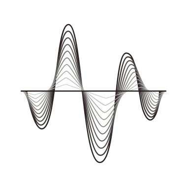 Soyut ses eşitleyici dalga arkaplanı