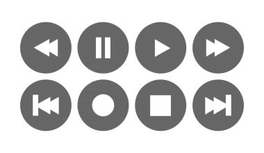 Ortam oynatıcı denetim simgesi seti