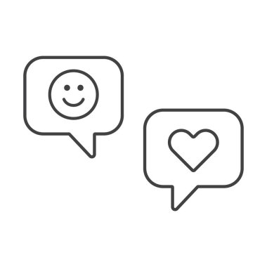 konuşma balonu çizgisi simgesi