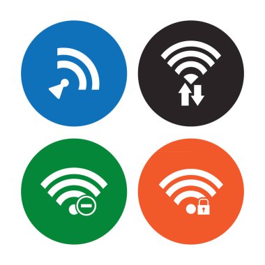 kablosuz internet bağlantı simgesi logosu