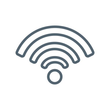 Kablosuz sinyal dalgaları simgesi logosu