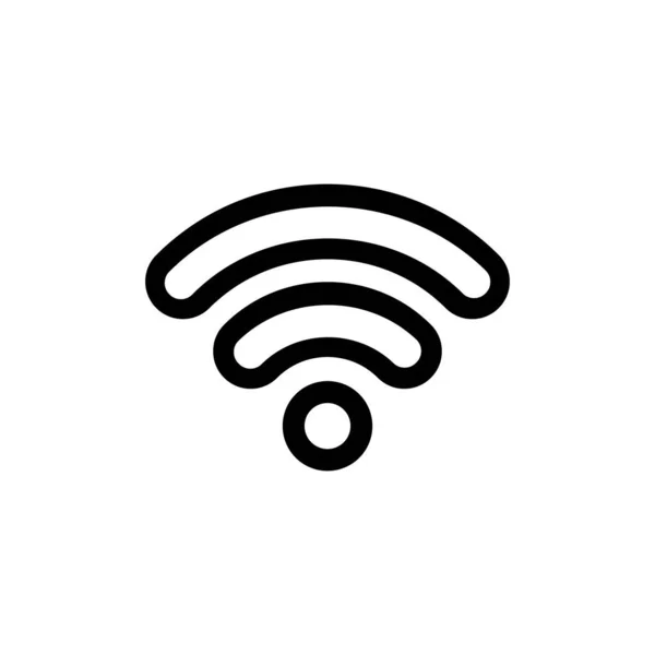 Wifi Ikon Szimbólum Vektor Webhely Számítógépének Mobil Vektorának Szimbóluma — Stock Vector